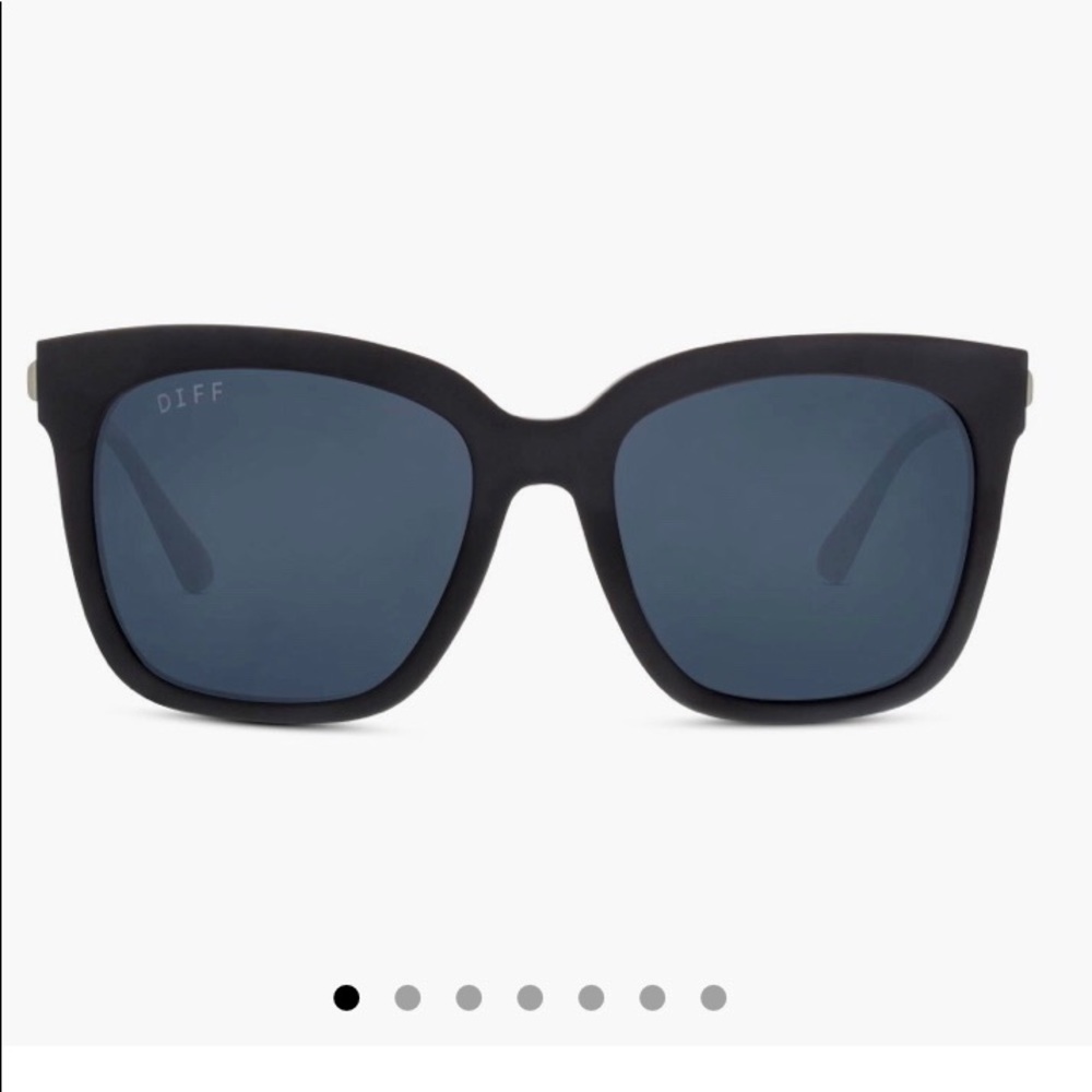 DIFF Bella Matte Black Sunglasses